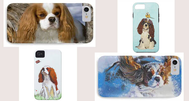 cavalier king charles spaniel puppies iphone case cover