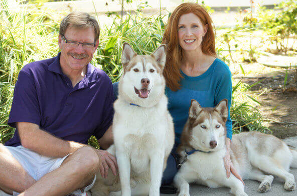 native american dog with breeder