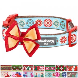 Blueberry-Pet-14-Patterns-Christmas-Holiday-Season-Dog-Collar Blueberry-Pet-14-Patterns-Christmas-Holiday-Season-Dog-Collar
