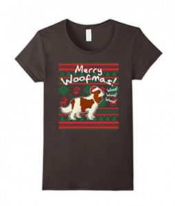 Cavalier-King-Charles-Spaniel-Dog-Merry-Woofmas-Shirt