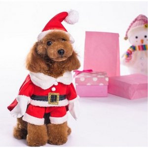 NACOCO Pet Christmas Costumes Dog Suit with Cap