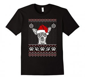 Rat Terrier Christmas Tee T Shirt