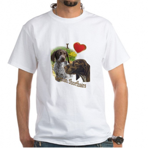 CafePress German Shorthair Hunters White T-Shirt