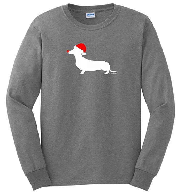 Christmas dacheshund t shirt