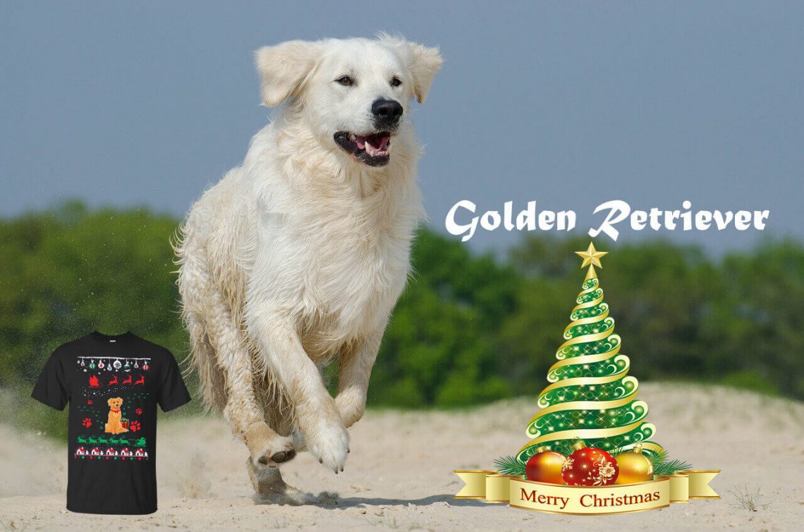 Golden Retriever T-shirts for Christmas