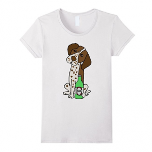 Smilealottees Cute German Short haired Pointer Beer T shirt