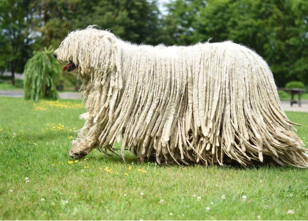 tall dogs with long silky coats